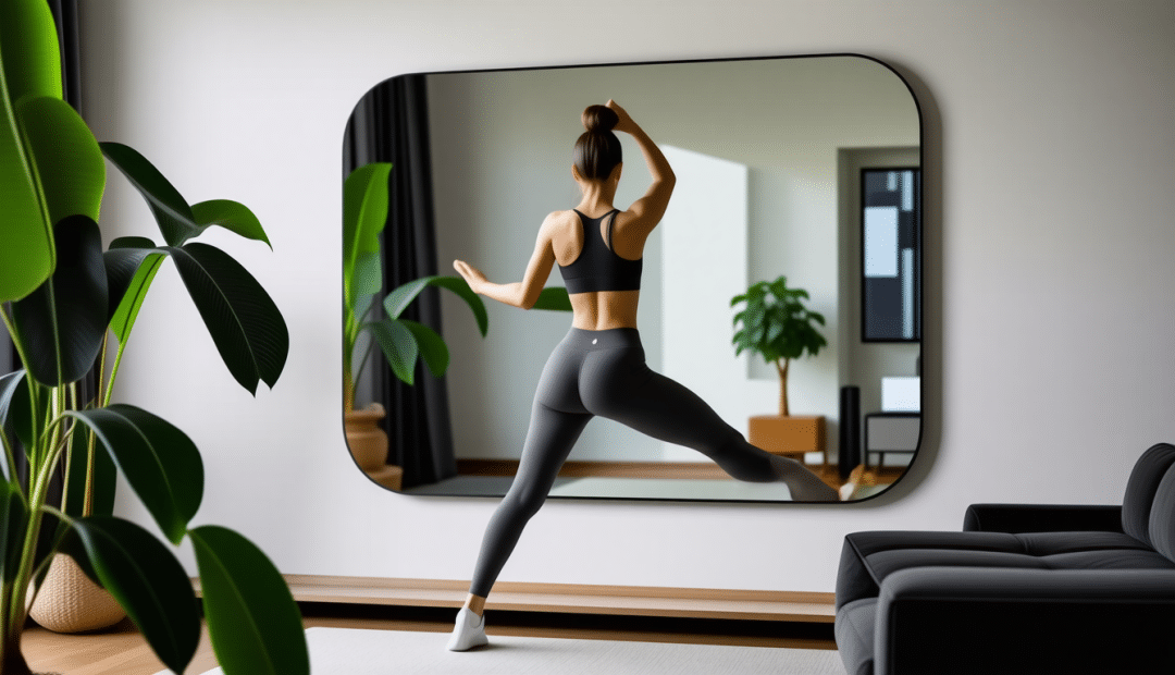 Faire une séance de sport en visio avec son reflet